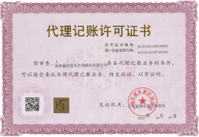 上海新鑫欣 專業(yè)代理記賬與工商財稅一站式服務(wù)